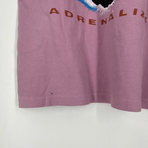 Daydreamer Def Leppard Adrenalize Tour Tee Pink Small NWOT - Picture 6 of 7